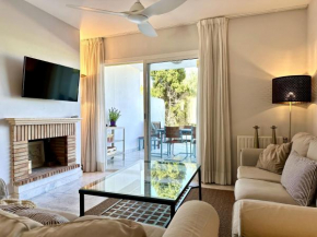 Blue House in Guadalmina Baja, with a large terrace overlooking the Golf